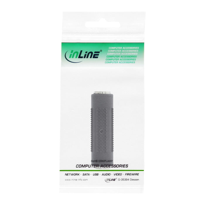 Adaptador De Audio Inline De 3,5 Mm Hembra A Estéreo Hembra