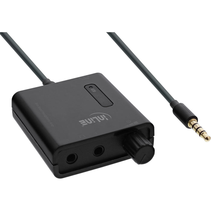 Amplificador De Auriculares Móviles Inline Con Bass Boost + Salida Dual