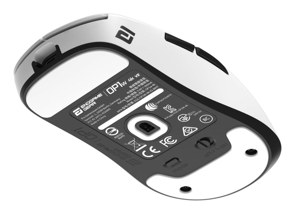 Endgame Gear Op1w 4k V2 Wireless Gaming-Ratón, 4.000hz - Blanco