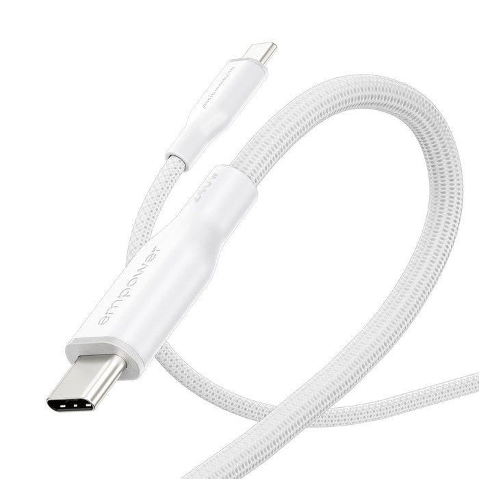 EAN 5715685027666 - PanzerGlass empower™ by ® Racing 240W USB-C to USB-C Cable | USB 2.0 | 1.2M | Silver White cable USB Blan imagen 6