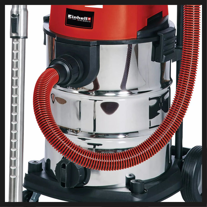EAN 4006825635874 - Einhell TE-VC 36/30 Li S-Solo 30 L Aspiradora de tambor Seca y húmeda Bolsa para el polvo imagen 4