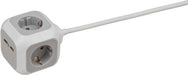 EAN 4007123648252 - Brennenstuhl 1150100 base múltiple 1,4 m 4 salidas AC Interior Gris, Blanco imagen 3