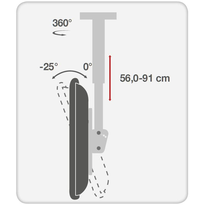 EAN 8057685309340 - Techly ICA-CPLB 946S soporte para pantalla de señalización 177,8 cm (70") Negro imagen 10