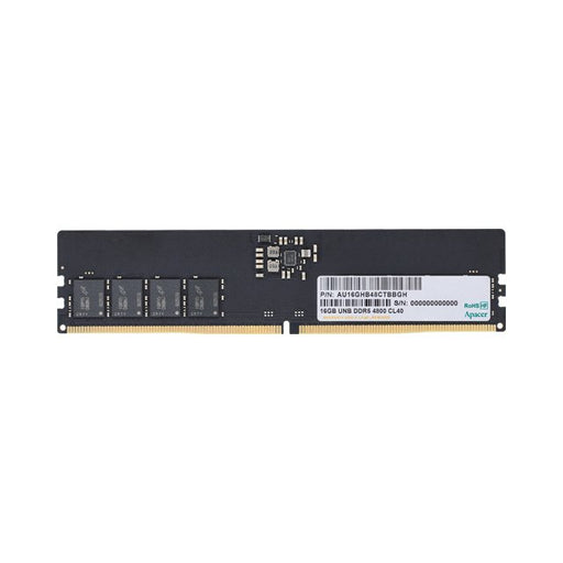 EAN 4712389908292 - Apacer AU16GHB48CTBBGH módulo de memoria 16 GB 1 x 16 GB DDR5 288-pin DIMM ECC imagen 1