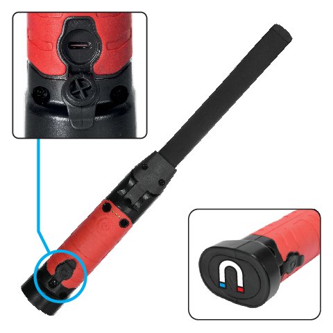 EAN 5906083029936 - Yato YT-08518 luz de trabajo Negro LED 8 W imagen 6
