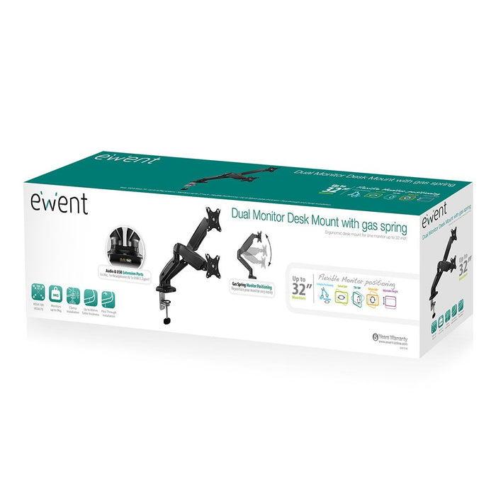 EAN 8054392615047 - Ewent EW1516 soporte para monitor 81,3 cm (32") Escritorio Negro imagen 4