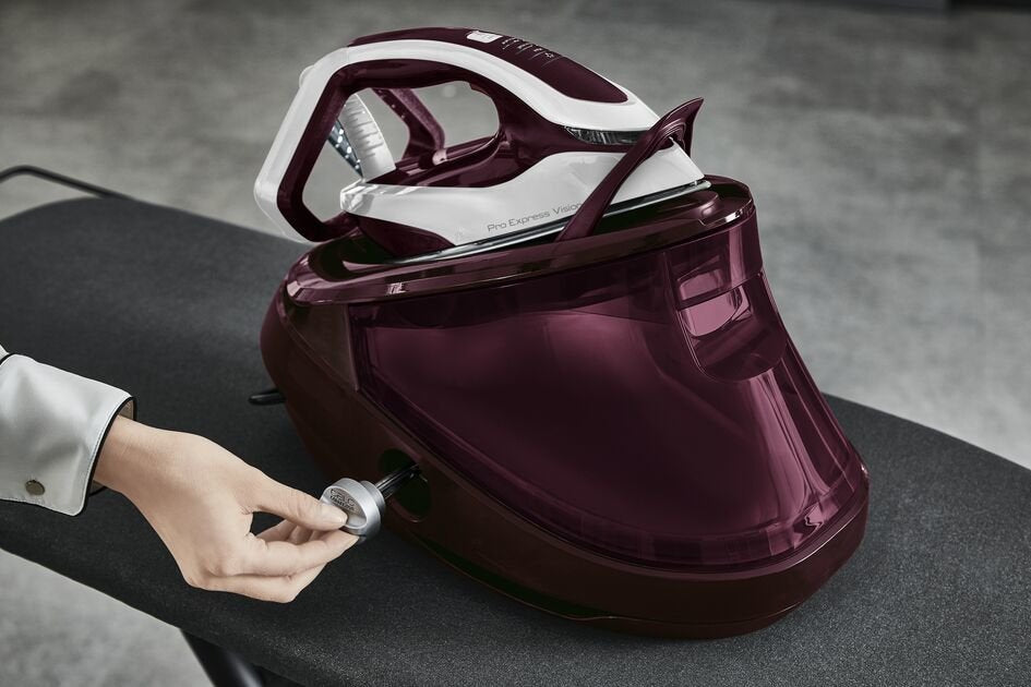 EAN 3121040082645 - Tefal Pro Express Vision GV9810 3000 W 1,1 L Durilium AirGlide Autoclean soleplate Rojo, Blanco imagen 7