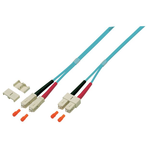 Efb Elektronik O0318.7,5 Cable De Fibra Optica 7,5 M Sc Om4 Turquesa