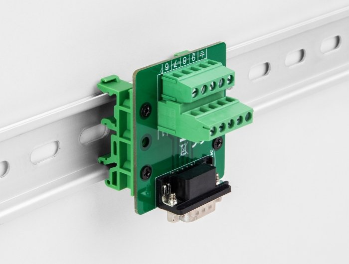 D-Sub 9 Pin Buchse Zu Terminalblock Für Hutschiene