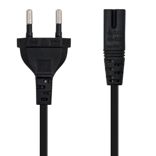 EAN 8433281007468 - Nanocable 10.22.0402 cable de transmisión Negro 1,5 m CEE7/16 C7 acoplador imagen 2