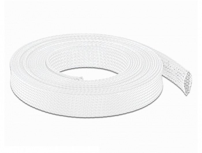 Geflechtschlauch Dehnbar 10 M X 19 Mm Weiss