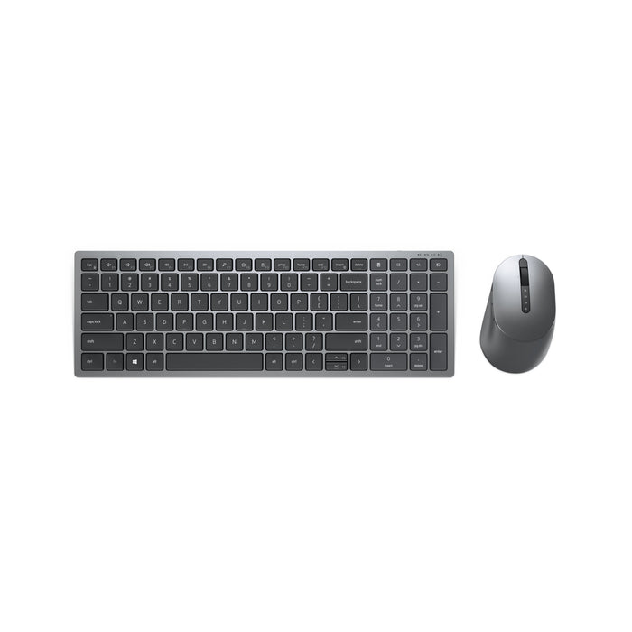 Dell Km7120w Teclado (Ingles) Rf Wireless + Bluetooth Qwerty Us International Grey, Titanium