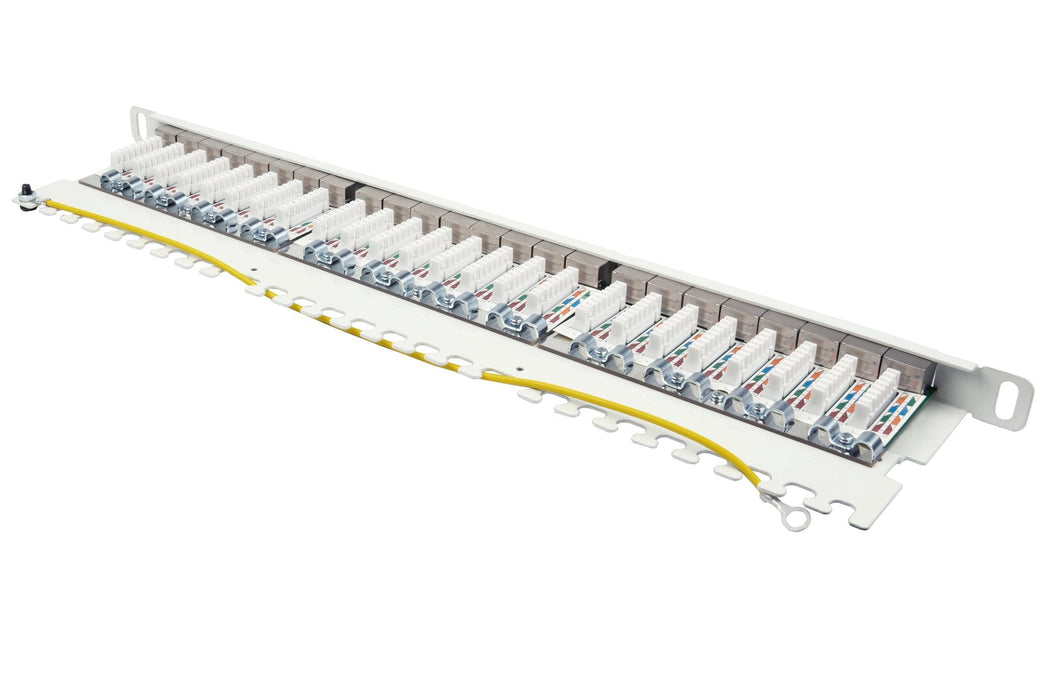 Good Connections Patchpanel 19"Cat. 6a 24-P 0,5he Reinweiss