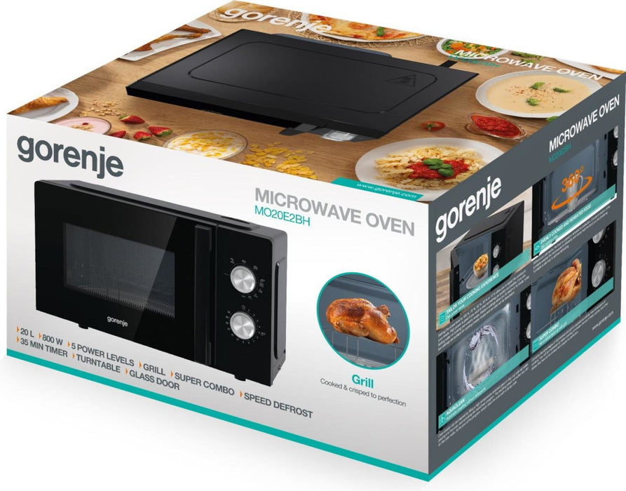 EAN 3838782611513 - Gorenje MO20E2BH Negro Microondas con grill Encimera 20 L 800 W imagen 10