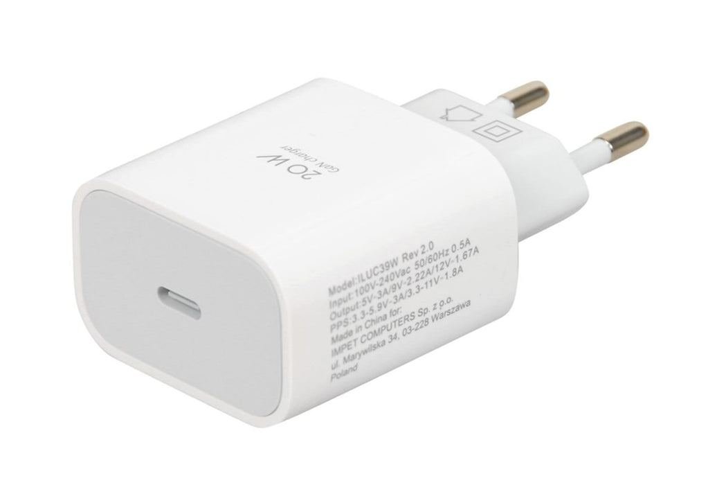 Cargador De Pared Ibox C-39 Pd20w, Color Blanco