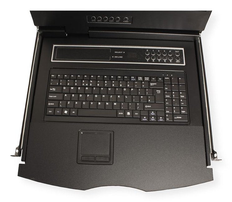 19-Zoll-Kvm-Konsole, 48 Cm (19") Tft (16:9), Vga, Usb, De-Layout