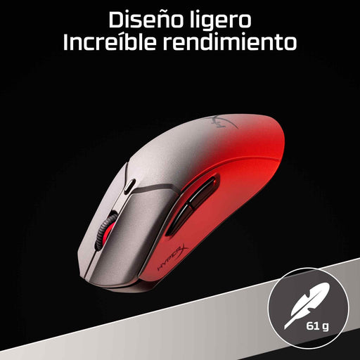 EAN 0198122802432 - HyperX Pulsefire Haste 2 Pro 4k Wireless Gaming Mouse ratón Juego Ambidextro Bluetooth + USB Type-C Óptic imagen 2