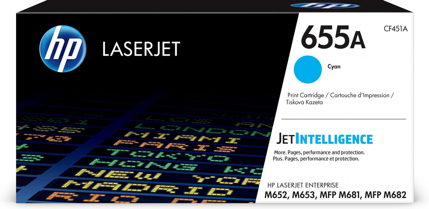 EAN 0889894325426 - HP 655A Cyan Original LaserJet Toner Cartridge cartucho de tóner 1 pieza(s) imagen 1