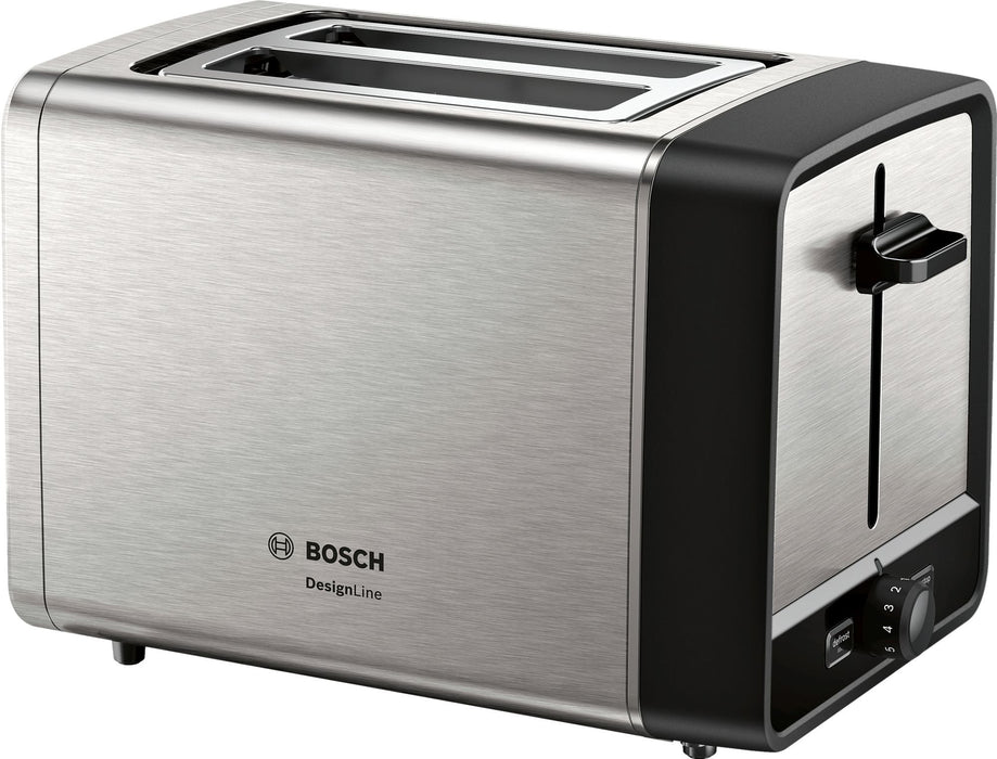 EAN 4242005188987 - Bosch TAT5P420 tostadora 2 rebanada(s) 970 W Negro, Acero inoxidable imagen 1