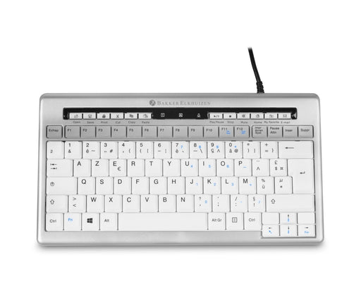 EAN 8717399992220 - BakkerElkhuizen S-board 840 teclado Oficina USB AZERTY Francés Gris claro, Blanco imagen 1