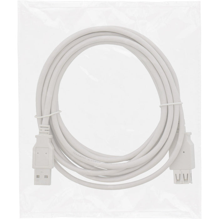 Cable Inline Usb 2.0 Tipo A Macho A Hembra Gris 3m