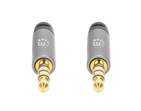 EAN 0766623355995 - Manhattan 355995 cable de audio 2 m 3,5mm Negro, Plata imagen 4