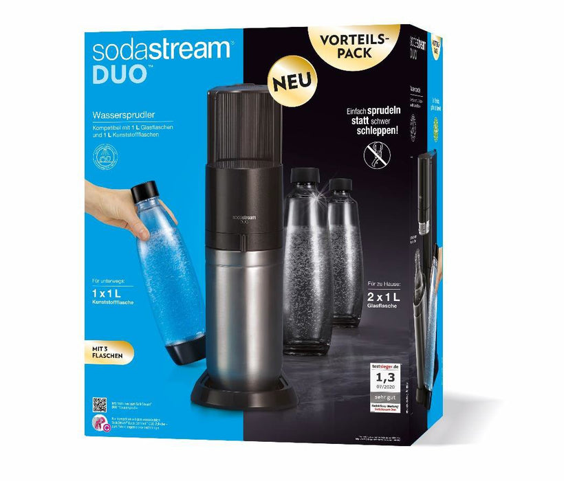Dispensador De Agua Sodastream Duo Advantage Pack Titanio, Fabricante De Agua Con Gas 1016813490
