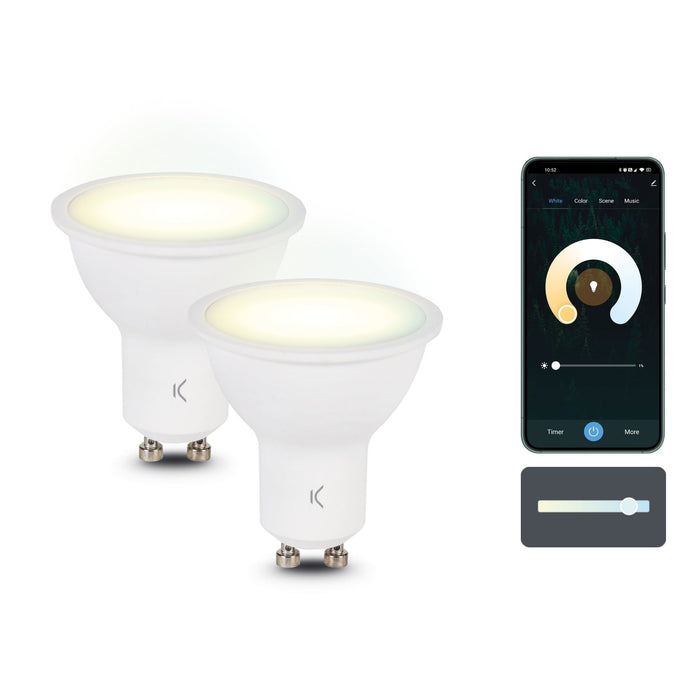 EAN 8427542125893 - Ksix BXBULBGU22 lámpara LED Blanco frío, Blanco cálido imagen 1