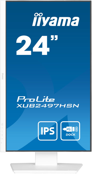 EAN 4948570124954 - iiyama ProLite XUB2497HSN-W2 pantalla para PC 60,5 cm (23.8") 1920 x 1080 Pixeles Full HD LED Blanco imagen 3