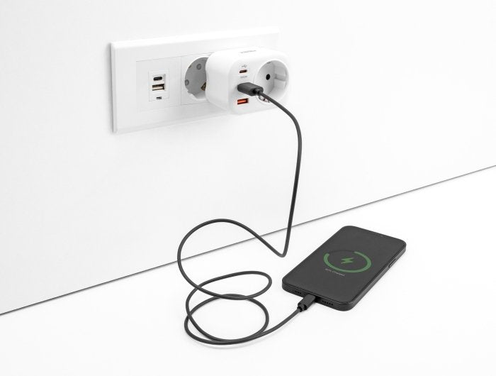 Delock Schutzkontakt-Steckdose Con Kindersicherung Y Usb Pd Ladegerät 20 W