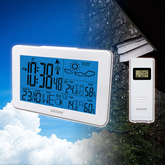 EAN 5706751045349 - Denver WS-530WHITE estación meteorológica digital Blanco Batería imagen 2