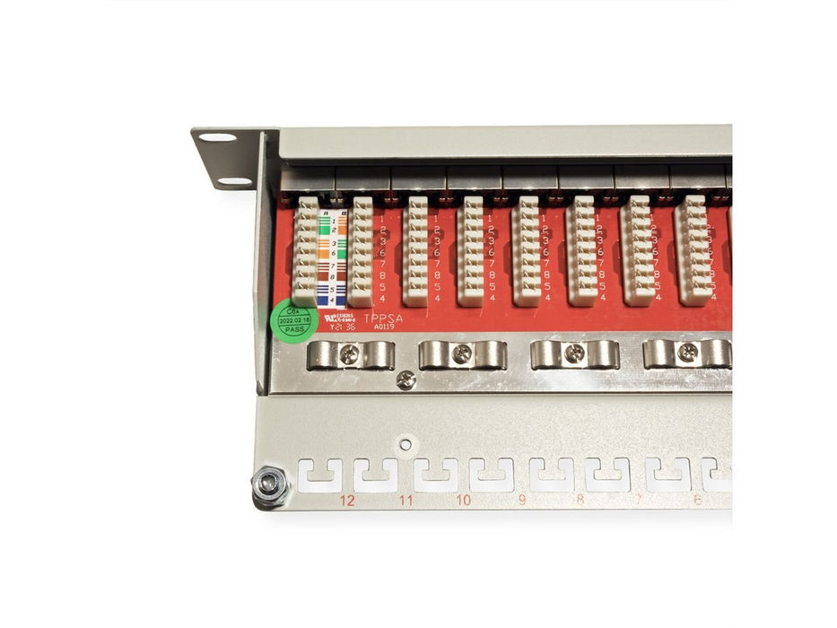 Roline 10-Zoll Patchpanel 12 Ports, Cat.6a (Class Ea), Geschirmt