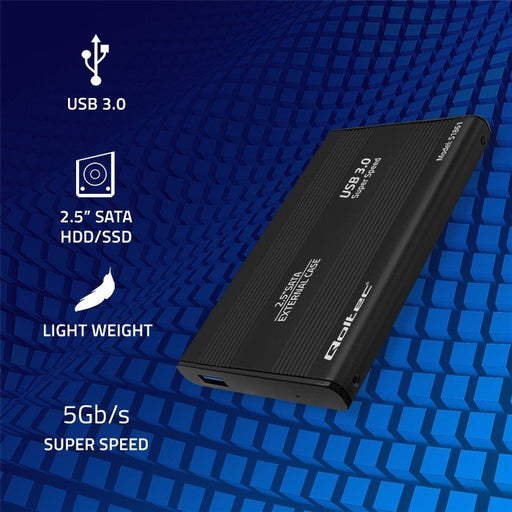 EAN 5901878518619 - Qoltec 51861 caja para disco duro externo Carcasa de disco duro/SSD Negro 2.5" imagen 2