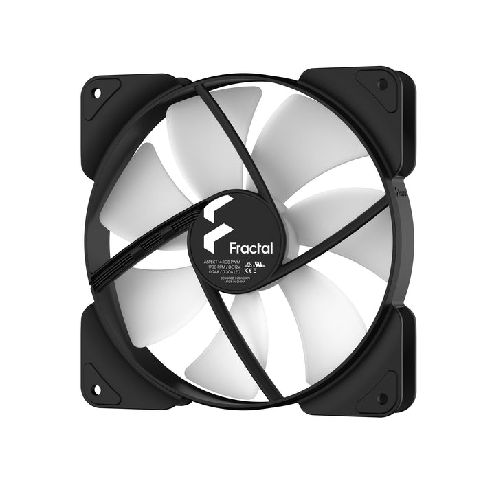 EAN 0843276103378 - Fractal Design Aspect 14 RGB PWM Carcasa del ordenador Ventilador 14 cm Negro 1 pieza(s) imagen 4