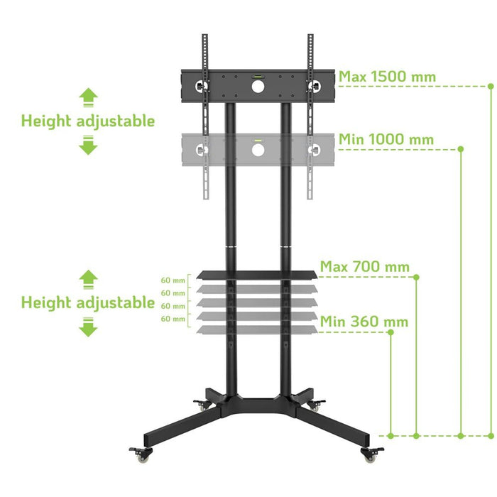 EAN 8057685309982 - Techly ICA-TR6 soporte para TV 165,1 cm (65") Negro imagen 8