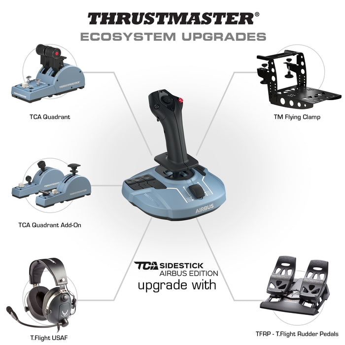 EAN 3362932915591 - Thrustmaster TCA Sidestick Airbus edition Negro, Azul USB Palanca de vuelo Analógico/Digital PC imagen 6