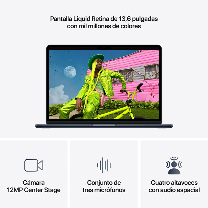 Apple Macbook Air 13,6' M5 10-Core Cpu 16gb 1tb Ssd 10-Core Gpu Medianoche