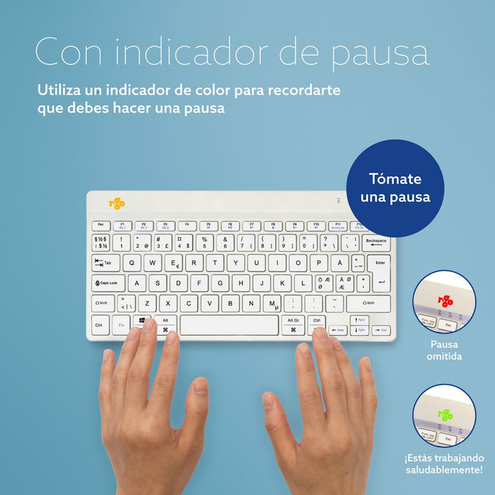 EAN 8719274492078 - R-Go Tools RGOCONDWLWH teclado Oficina Holandés imagen 12