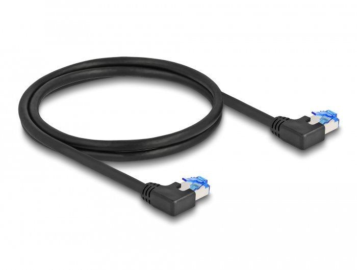 Delock 80211 Cable De Red Rj45 Cat.6a S/Ftp Acodado A La Izquierda 2 M Negro