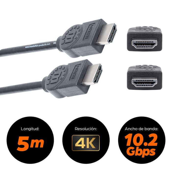 EAN 0766623323239 - Manhattan 323239 cable HDMI 5 m HDMI tipo A (Estándar) Negro imagen 13