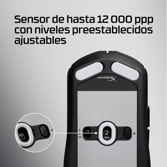 EAN 0198122802449 - HyperX Pulsefire Fuse Wireless Gaming Mouse ratón Juego Ambidextro RF Wireless + Bluetooth Óptico 12000 D imagen 8