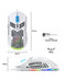 EAN 3700104455818 - Spirit of Gamer PRO-M4 ARTIC ratón Juego mano derecha USB tipo A Óptico 12800 DPI imagen 4