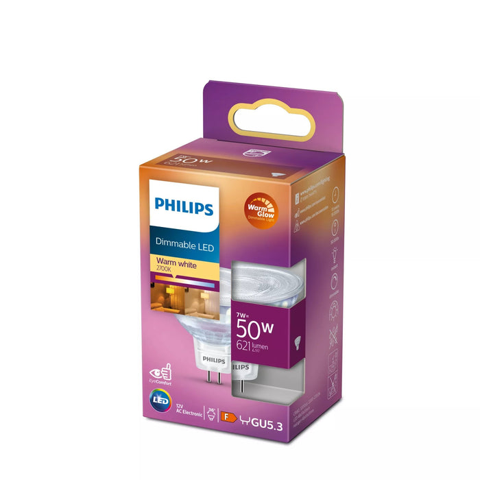 Signify Philips - Led-Spot-Bombilla - Gu5.3 - 7 W (Equivalente 50 W)