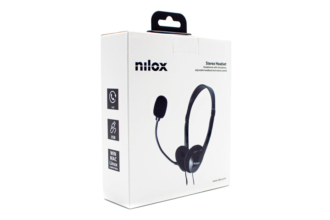 EAN 8436556143830 - Nilox NXAU0000002 auricular y casco Auriculares Alámbrico Diadema Oficina/Centro de llamadas USB tipo A N imagen 13