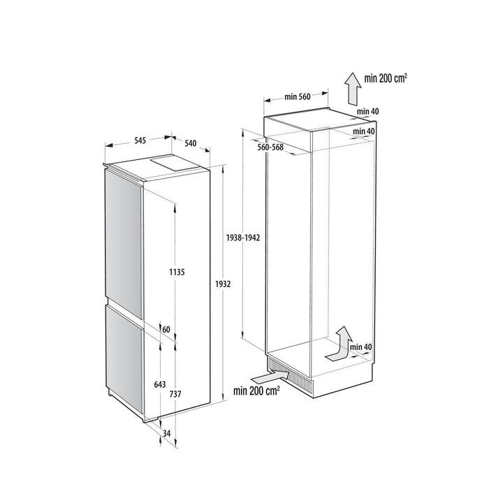 EAN 3838782838385 - Gorenje NRKI519E41 Integrado 284 L Blanco imagen 1