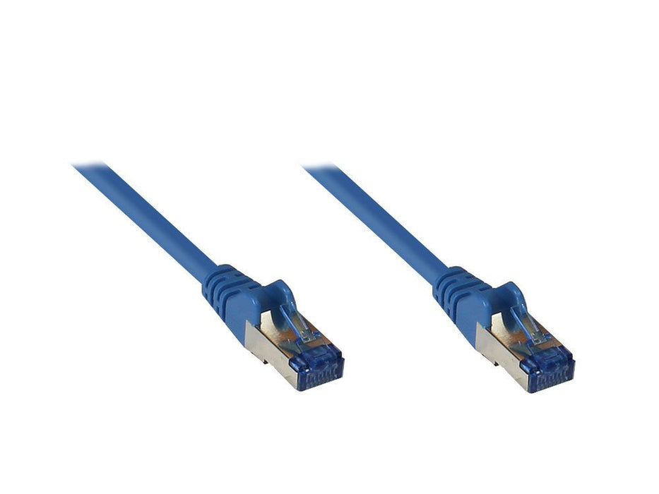 Goodconnections Cable De Red Con Protector De Pestaña, Cat. 6a, S Ftp, Pimf, Libre De Halógenos, 500mhz, Azul, 15m,