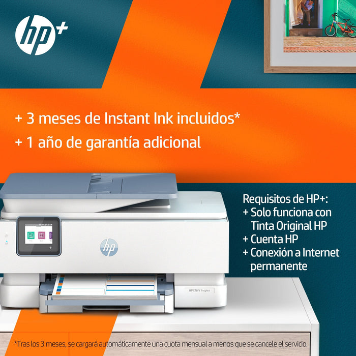 Hp Envy Inspire 7921e All-In-One Color Inkjet 15/10ppm Print Scan Copy Printer