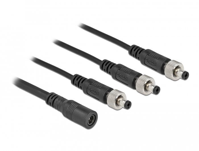 Delock Dc Verteilercable 5,5 X 2,1 Mm 1 X Buchse Zu 3 X Stecker Verschraubbar