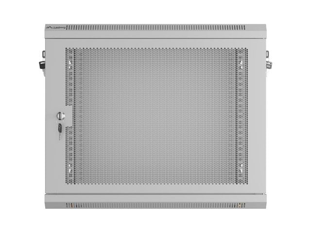 Lanberg Wall-Mount Rack 19" 9u 600x450 Perforated Grey Flat Pack