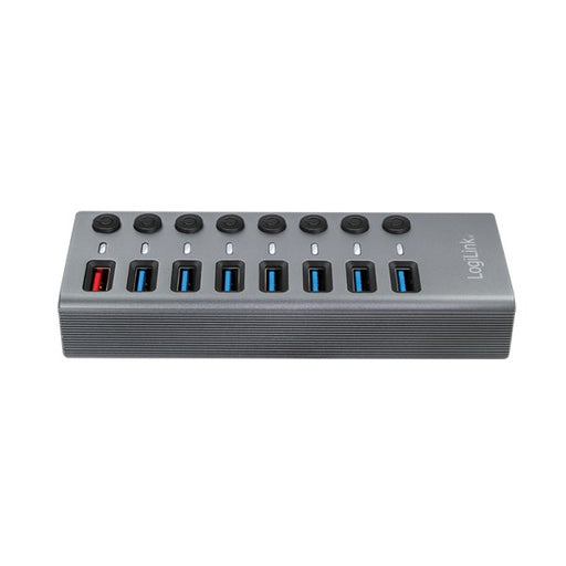 EAN 4052792065510 - LogiLink UA0387 hub de interfaz USB 3.2 Gen 1 (3.1 Gen 1) Type-B 5000 Mbit/s Gris imagen 2